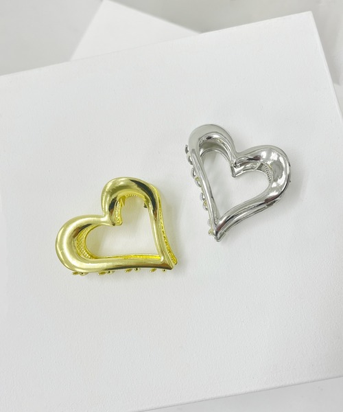 poiregnee（ポワニェ）の「［select］ハートヘアクリップ（バレッタ/ヘアクリップ・レディース・ゴールド/シルバー・FREE）」の3枚目の写真