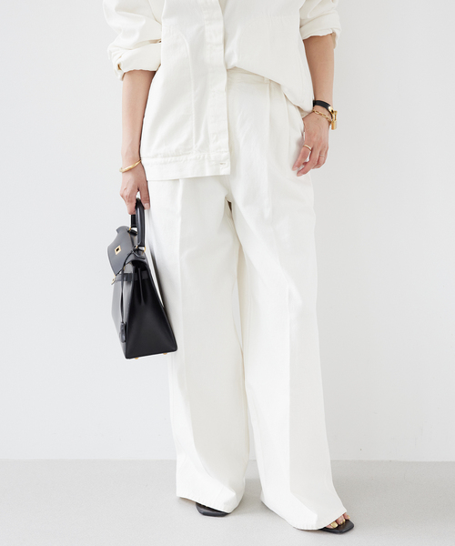 【カルメイヤー】DEEP POCKET WIDE LEG JEAN デニム 34 KALLMEYER/カルメイヤー】DEEP POCKET ワイドデニム（デニム