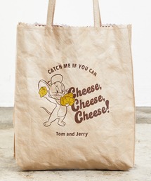 FLAPPER（フラッパー）の「FLAPPER フラッパー:トムとジェリー超軽量トートバッグ　/トム　ジェリー　タフィー　チーズ　ペーパーバッグ（トートバッグ）」