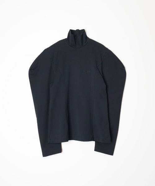 PUFF SLEEVE HIGH-NECK TOPS パフスリーブハイネックトップス（T 