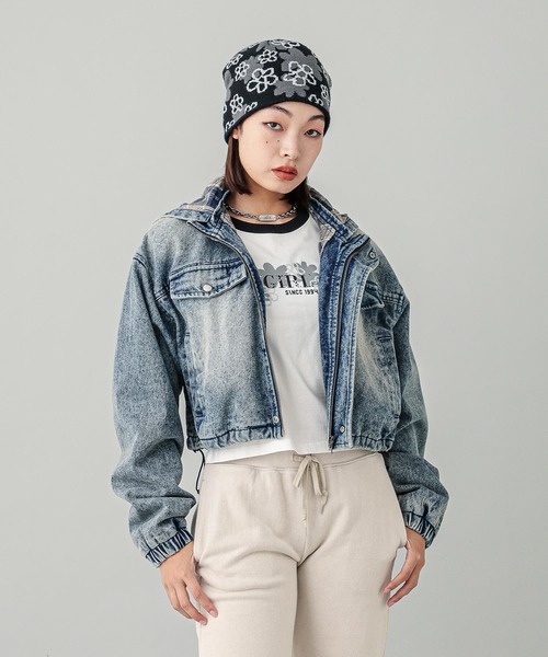 X-girl - 【X-girl】Pixel FLOWER LOGO Baby L/S TEE X-girl（エックスガール）の「PIXEL FLOWER LOGO BABY L/S TEE