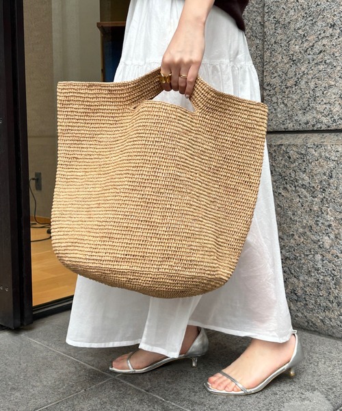 DouDou（ドゥドゥ）の「【MADE IN MADA 24SS】KOKO BAG（かごバッグ・レディース・ベージュ系その他/ベージュ/ピンク・FREE）」の16枚目の写真