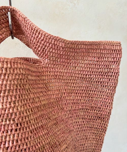 DouDou（ドゥドゥ）の「【MADE IN MADA 24SS】KOKO BAG（かごバッグ・レディース・ベージュ系その他/ベージュ/ピンク・FREE）」の8枚目の写真