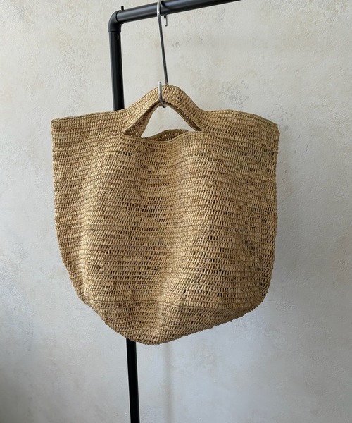 DouDou（ドゥドゥ）の「【MADE IN MADA 24SS】KOKO BAG（かごバッグ・レディース・ベージュ系その他/ベージュ/ピンク・FREE）」の13枚目の写真