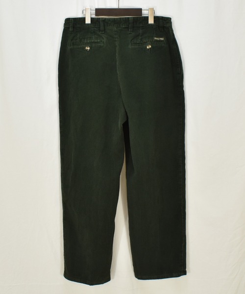 TOMMY HILFIGER（トミーヒルフィガー）の「【ヴィンテージ古着】90's TOMMY HILFIGER / トミーヒルフィガー コーデュロイパンツ スラックス（スラックス・メンズ・グリーン・34）」の3枚目の写真
