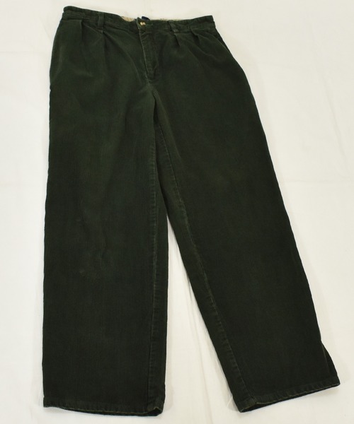 TOMMY HILFIGER（トミーヒルフィガー）の「【ヴィンテージ古着】90's TOMMY HILFIGER / トミーヒルフィガー コーデュロイパンツ スラックス（スラックス・メンズ・グリーン・34）」の4枚目の写真
