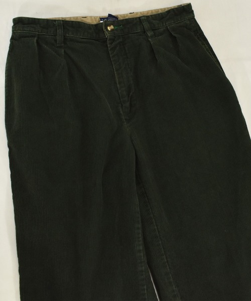 TOMMY HILFIGER（トミーヒルフィガー）の「【ヴィンテージ古着】90's TOMMY HILFIGER / トミーヒルフィガー コーデュロイパンツ スラックス（スラックス・メンズ・グリーン・34）」の5枚目の写真
