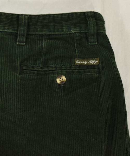 TOMMY HILFIGER（トミーヒルフィガー）の「【ヴィンテージ古着】90's TOMMY HILFIGER / トミーヒルフィガー コーデュロイパンツ スラックス（スラックス・メンズ・グリーン・34）」の9枚目の写真