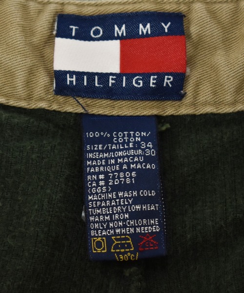 TOMMY HILFIGER（トミーヒルフィガー）の「【ヴィンテージ古着】90's TOMMY HILFIGER / トミーヒルフィガー コーデュロイパンツ スラックス（スラックス・メンズ・グリーン・34）」の12枚目の写真