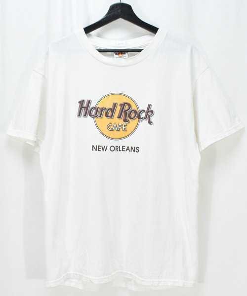 VINTAGE(ヴィンテージ)の「【ヴィンテージ古着】 Hard Rock CAFE / ハードロックカフェ ロゴ プリントTシャツ(Tシャツ/カットソー・メンズ・ホワイト・LARGE)」の2枚目の写真