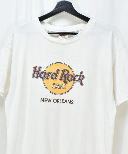 VINTAGE(ヴィンテージ)の「【ヴィンテージ古着】 Hard Rock CAFE / ハードロックカフェ ロゴ プリントTシャツ(Tシャツ/カットソー・メンズ・ホワイト・LARGE)」の3枚目の写真