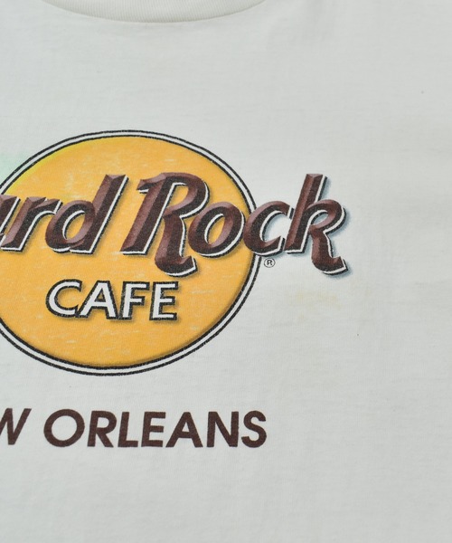 VINTAGE(ヴィンテージ)の「【ヴィンテージ古着】 Hard Rock CAFE / ハードロックカフェ ロゴ プリントTシャツ(Tシャツ/カットソー・メンズ・ホワイト・LARGE)」の9枚目の写真