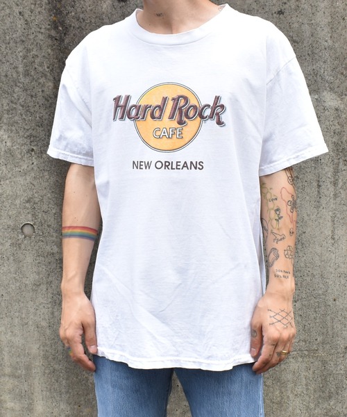 VINTAGE(ヴィンテージ)の「【ヴィンテージ古着】 Hard Rock CAFE / ハードロックカフェ ロゴ プリントTシャツ(Tシャツ/カットソー・メンズ・ホワイト・LARGE)」の17枚目の写真