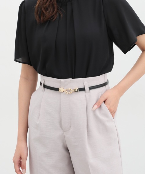 Honeys(ハニーズ)の「リングモチーフ細ベルト(ベルト・レディース・ブラック系その他/ブラック/グレイッシュベージュ・FREE)」の11枚目の写真