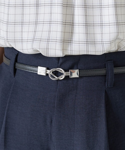 Honeys(ハニーズ)の「リングモチーフ細ベルト(ベルト・レディース・ブラック系その他/ブラック/グレイッシュベージュ・FREE)」の5枚目の写真