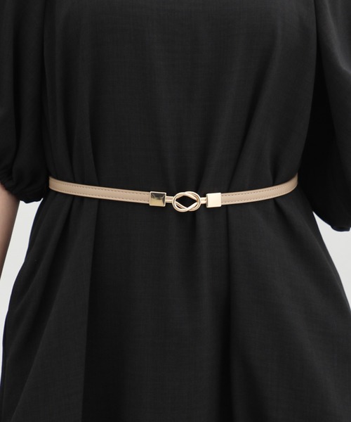 Honeys(ハニーズ)の「リングモチーフ細ベルト(ベルト・レディース・ブラック系その他/ブラック/グレイッシュベージュ・FREE)」の22枚目の写真