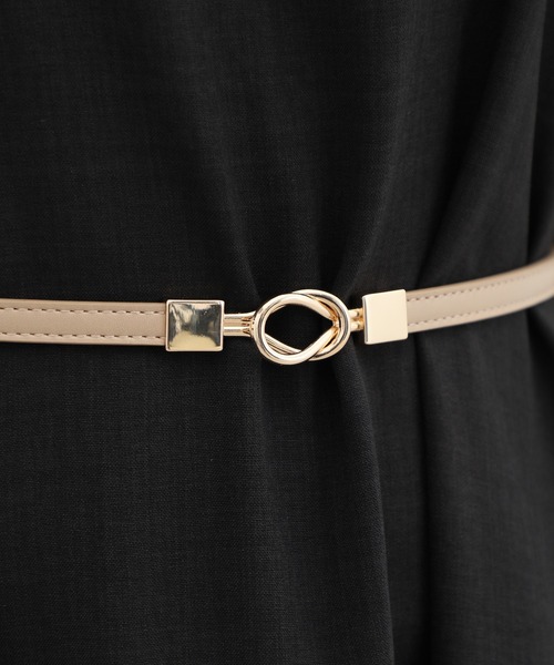Honeys(ハニーズ)の「リングモチーフ細ベルト(ベルト・レディース・ブラック系その他/ブラック/グレイッシュベージュ・FREE)」の21枚目の写真
