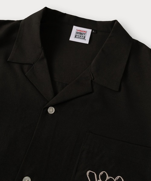 VISION STREET WEAR(ヴィジョンストリートウェア)の「【0】【VISION STREET WEAR/ヴィジョンストリートウェア】ゴーストスケーター&グラフィックデザイン オープンカラー 刺繍デザイン 半袖シャツ オーバーサイス(シャツ/ブラウス・メンズ・ブラック系その他/アイボリー/オフホワイト/サックスブルー/ブラック・L/XL/M)」の22枚目の写真