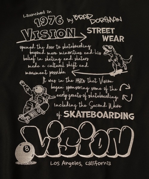 VISION STREET WEAR(ヴィジョンストリートウェア)の「【0】【VISION STREET WEAR/ヴィジョンストリートウェア】ゴーストスケーター&グラフィックデザイン オープンカラー 刺繍デザイン 半袖シャツ オーバーサイス(シャツ/ブラウス・メンズ・ブラック系その他/アイボリー/オフホワイト/サックスブルー/ブラック・L/XL/M)」の17枚目の写真