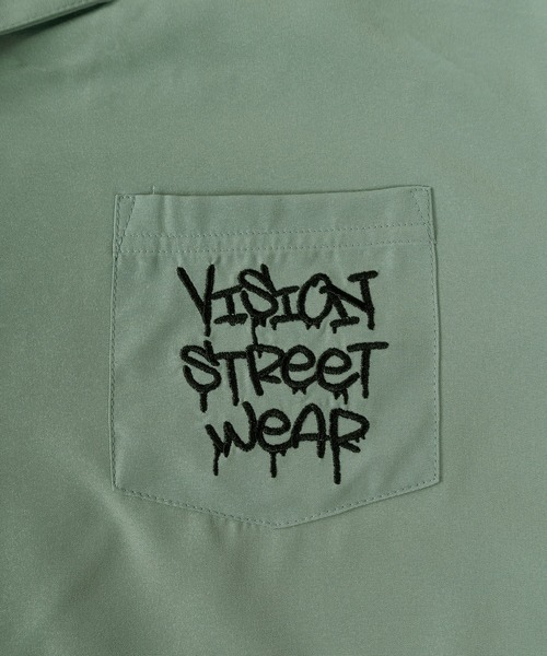 VISION STREET WEAR(ヴィジョンストリートウェア)の「【0】【VISION STREET WEAR/ヴィジョンストリートウェア】ゴーストスケーター&グラフィックデザイン オープンカラー 刺繍デザイン 半袖シャツ オーバーサイス(シャツ/ブラウス・メンズ・ブラック系その他/アイボリー/オフホワイト/サックスブルー/ブラック・L/XL/M)」の15枚目の写真