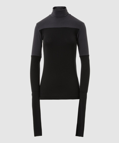 TARO HORIUCHI（タロウ ホリウチ）の「Mix Cut Turtle（Tシャツ/カットソー・レディース・ブラック×グリーン/ブラック×グレー・1/0）」の2枚目の写真