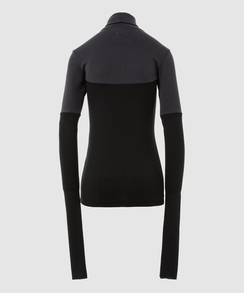 TARO HORIUCHI（タロウ ホリウチ）の「Mix Cut Turtle（Tシャツ/カットソー・レディース・ブラック×グリーン/ブラック×グレー・1/0）」の9枚目の写真