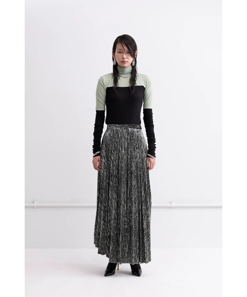 TARO HORIUCHI（タロウ ホリウチ）の「Mix Cut Turtle（Tシャツ/カットソー・レディース・ブラック×グリーン/ブラック×グレー・1/0）」の6枚目の写真