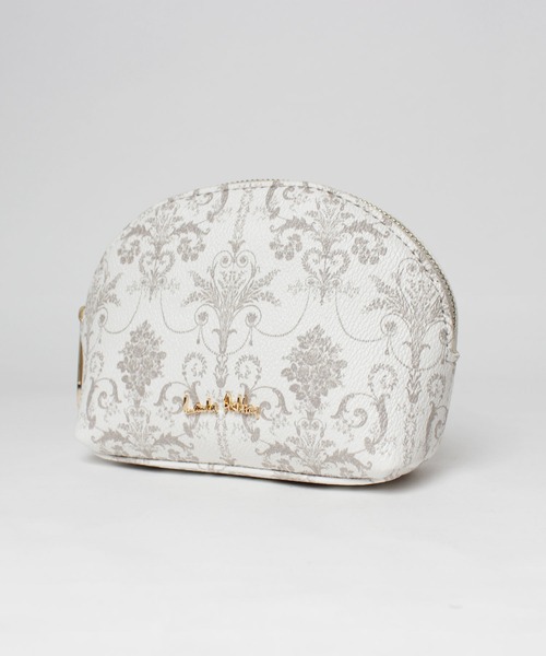 LAURA ASHLEY 花柄プリント 小物入れ コンパクト 化粧ポーチ