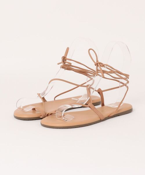 TKEES(ティキーズ)の「★Tkees★サンダル 編み上げ JO LEATHER(サンダル・レディース・ピンク・US7/US6)」の1枚目の写真