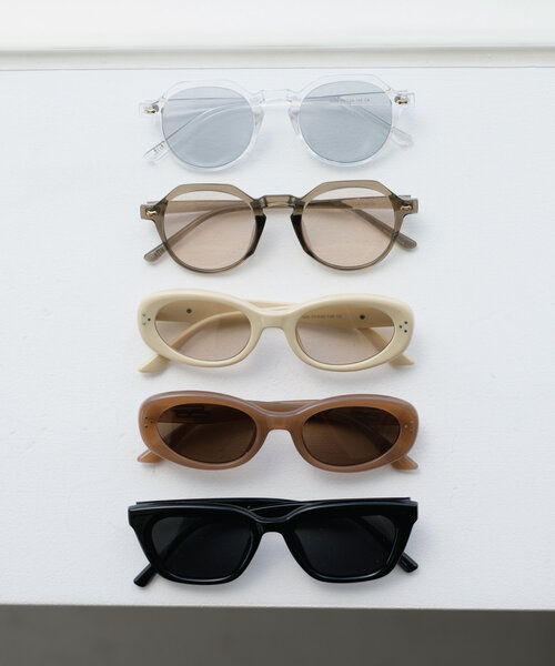 Kastane（カスタネ）の「【UVカット率99％/ケース付き】ランドスケープサングラス（サングラス・レディース・アイボリー/モカ・FREE）」の7枚目の写真