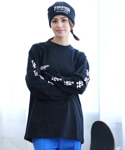 tシャツ NEW ERA/ニューエラ ロンT MLB スリーブロゴ 14324713/14450339 レディース セール】NEW ERA/ニューエラ ロンT MLB スリーブロゴ 14324713