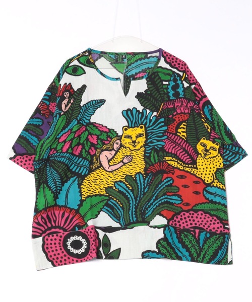 チャイハネ（チャイハネ）の「【チャイハネ】PLOY KASOM with Amina メンズトップス（その他トップス・メンズ・ブルー/ホワイト・FREE）」の2枚目の写真