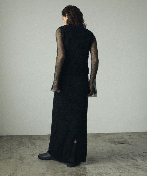 anuke（アンヌーク）の「anuke Knotyarn Knit Skirt ノットヤーン