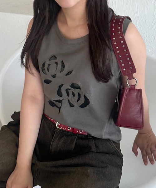 apres jour mignon（アプレジュールミニョン）の「【apresjour mignon SOIE】アソートリボンレースデザインタンク【ZOZOTOWN限定アイテム】（タンクトップ・レディース・ブラック系その他/ブラック/カーキ/ブラック系その他2・X-LARGE/フリー）」の18枚目の写真