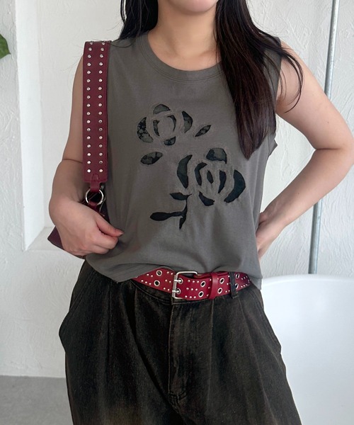 apres jour mignon（アプレジュールミニョン）の「【apresjour mignon SOIE】アソートリボンレースデザインタンク【ZOZOTOWN限定アイテム】（タンクトップ・レディース・ブラック系その他/ブラック/カーキ/ブラック系その他2・X-LARGE/フリー）」の15枚目の写真