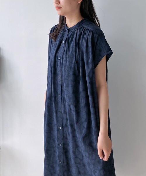 ◇フレンチスリーブギャザーワンピ―ス