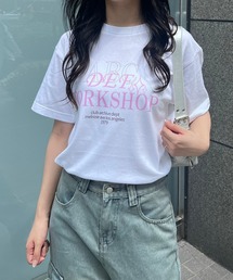 オーバーサイズデザインプリント半袖Tシャツ