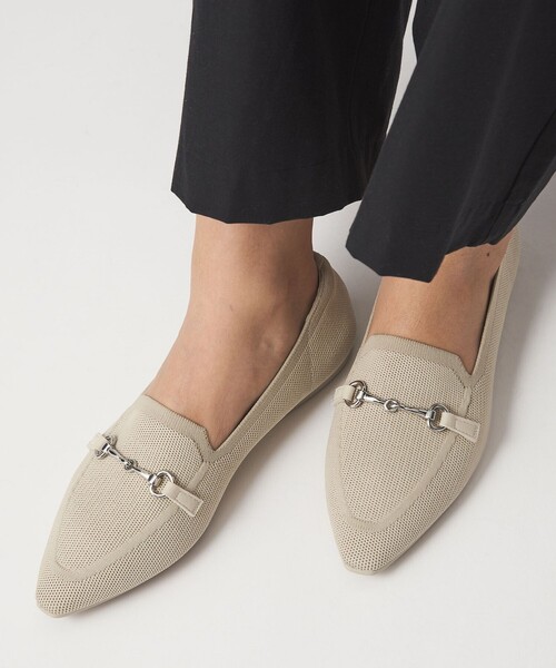 green label relaxing（グリーンレーベルリラクシング）の「ウェルネス ニット ローファー 撥水・ウォッシャブル（ローファー・レディース・ブラック/モカ/ライトグレー/ベージュ/ブラウン系/ダークブラウン/ナチュラル・23.5cm/24cm/24.5cm/25cm/22.5cm/23cm）」の7枚目の写真