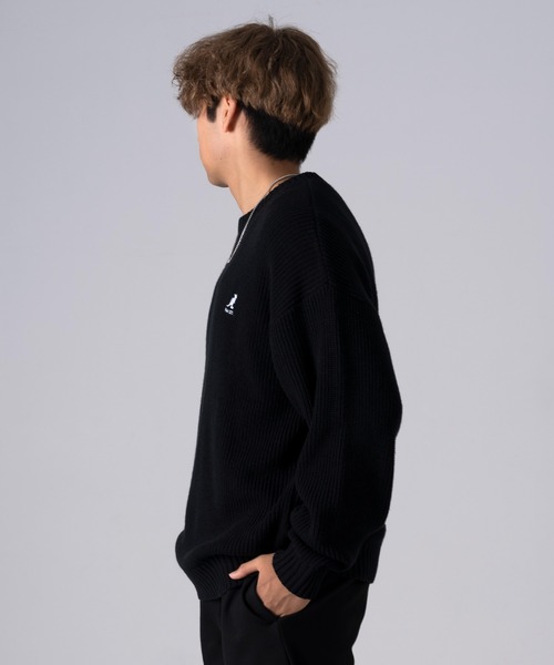カンゴール（KANGOL）レディース/メンズ/ユニセックス 長袖ニット ブラック系 　ベスト重ね 2ピース （サイズ/SM）*ro1028 KANGOL カンゴール Tシャツ 長袖 レディース メンズ ロンT