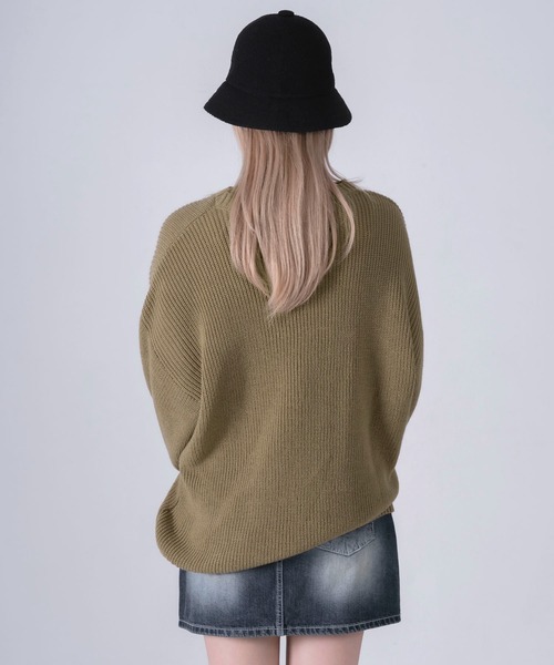 KANGOL(カンゴール)の「【別注】KANGOL カンゴール ブランド ロゴ ワンポイント 刺繍 クルーニット 長袖 セーター(ニット/セーター・メンズ・ライトグレー/ブラック/ベージュ・M/L/XL)」の13枚目の写真