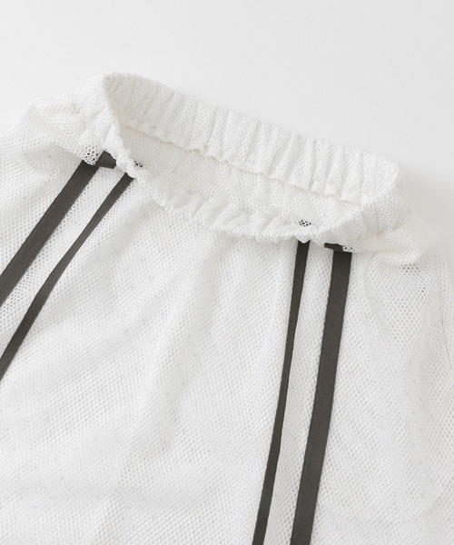 KBF（ケイビーエフ）の「メッシュラインレイヤードスカート（スカート・レディース・ブラック/オフホワイト・ONE）」の19枚目の写真