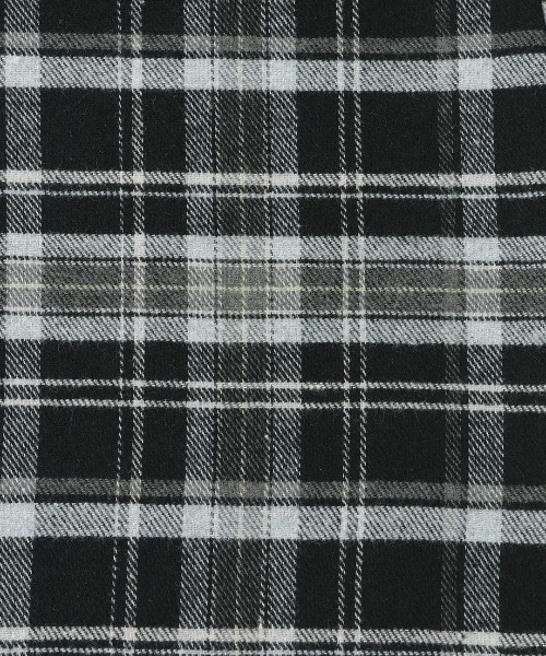 チチカカ(チチカカ)の「リャマ刺繍チェックシャツワンピース(シャツワンピース・レディース・ブラック/ライトグレー/グリーン・FREE)」の18枚目の写真