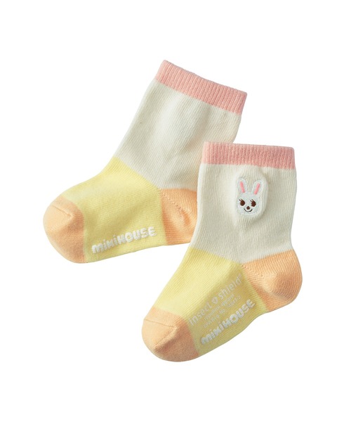 MIKI HOUSE(ミキハウス)の「虫よけ加工ソックス(ソックス/靴下・キッズ・ホワイト/ピンク・11-13cm/13-15cm/15-17cm/17-19cm)」の1枚目の写真