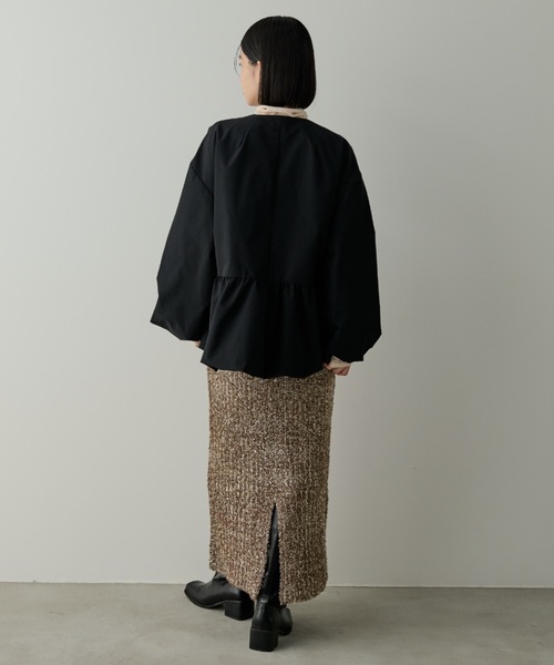 バルーンペプラムブルゾン(Tシャツ/カットソー)|Shelly island(シェリーアイランド) バルーンペプラムブルゾン(Tシャツ/カットソー)|Shelly island(シェリーアイランド)