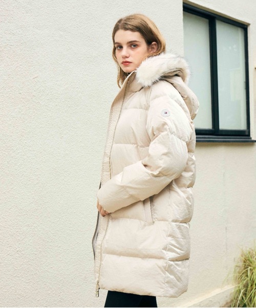 トミーヒルフィガー　ファーダウン　ベビー size92 TOMMY HILFIGER（トミーヒルフィガー）の「エコファーシマーミディアム