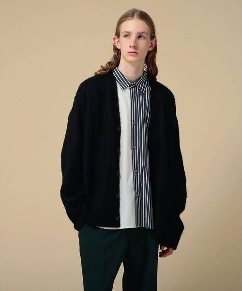 セール】◇【洗える】シャギーカラーニット アソートカーディガン