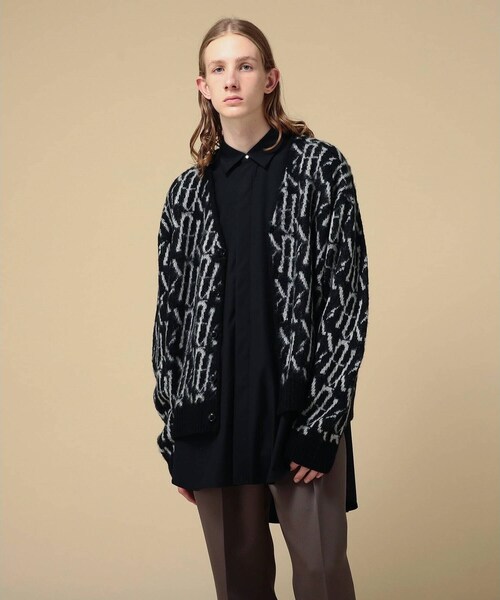 【素敵なデザイン❗️】COMME des GARÇONS 手裏剣柄 セーター HOOK -original-】ボロボロのハート総柄クレイジーステッチ