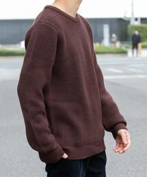 URBAN RESEARCH ROSSO MEN | ウォッシャブルストレッチワッフルクルーネックプルオーバー(ニット/セーター)