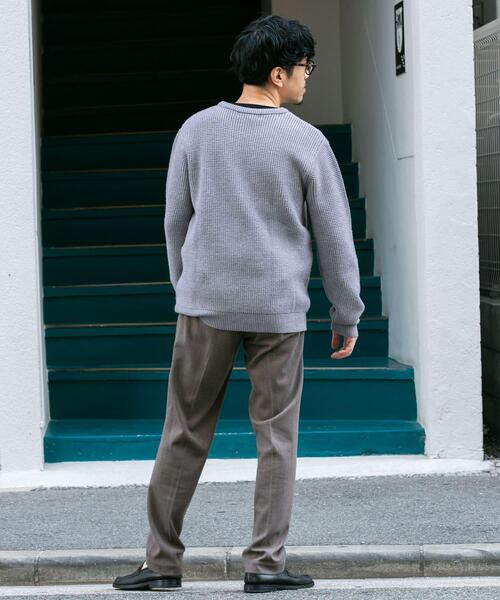 URBAN RESEARCH ROSSO MEN（アーバンリサーチロッソメン）の「ウォッシャブルストレッチワッフルクルーネックプルオーバー（ニット/セーター・メンズ・ブラウン/ネイビー/ブラック/グレー・MEDIUM/LARGE）」の11枚目の写真