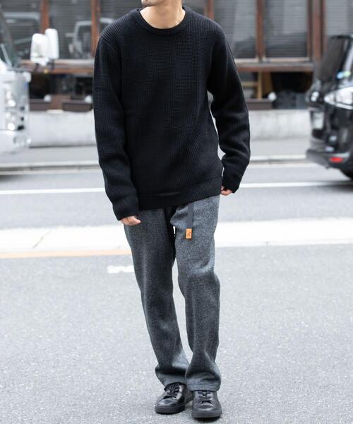 URBAN RESEARCH ROSSO MEN（アーバンリサーチロッソメン）の「ウォッシャブルストレッチワッフルクルーネックプルオーバー（ニット/セーター・メンズ・ブラウン/ネイビー/ブラック/グレー・MEDIUM/LARGE）」の22枚目の写真